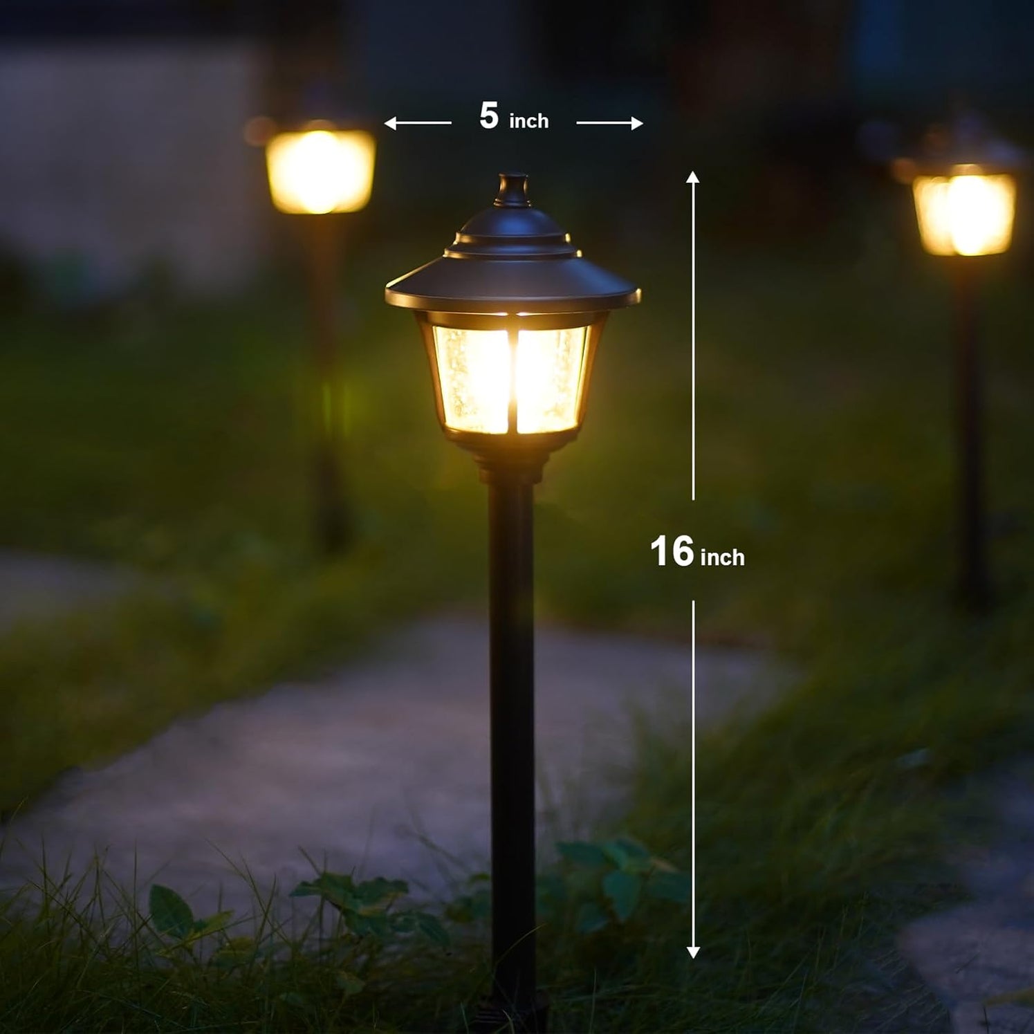 GOODSMANN Landscape Lighting 8PK Low Voltage Landscape Path Lights Oil ...