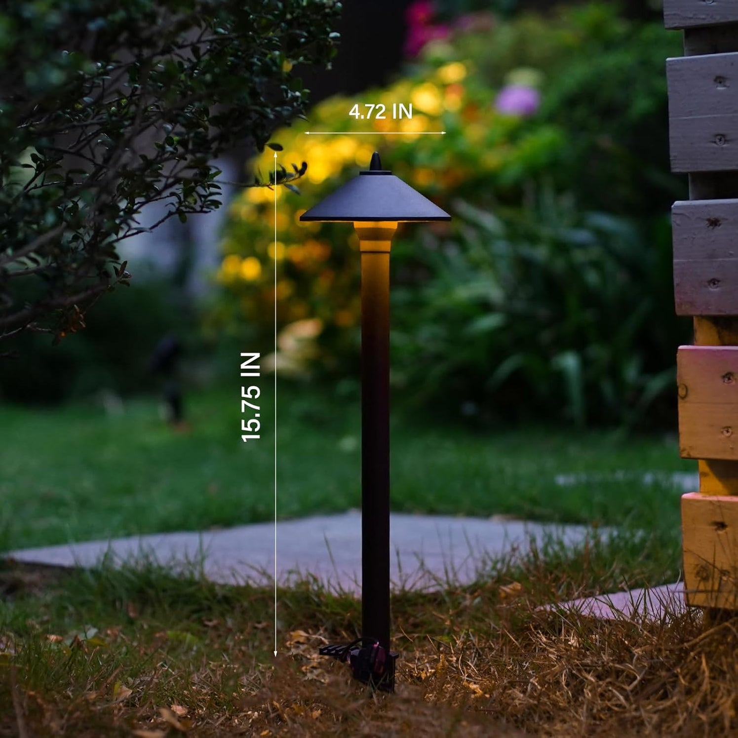GOODSMANN Landscape Lighting RGBW 6PK Low Voltage Path Lights with Col ...