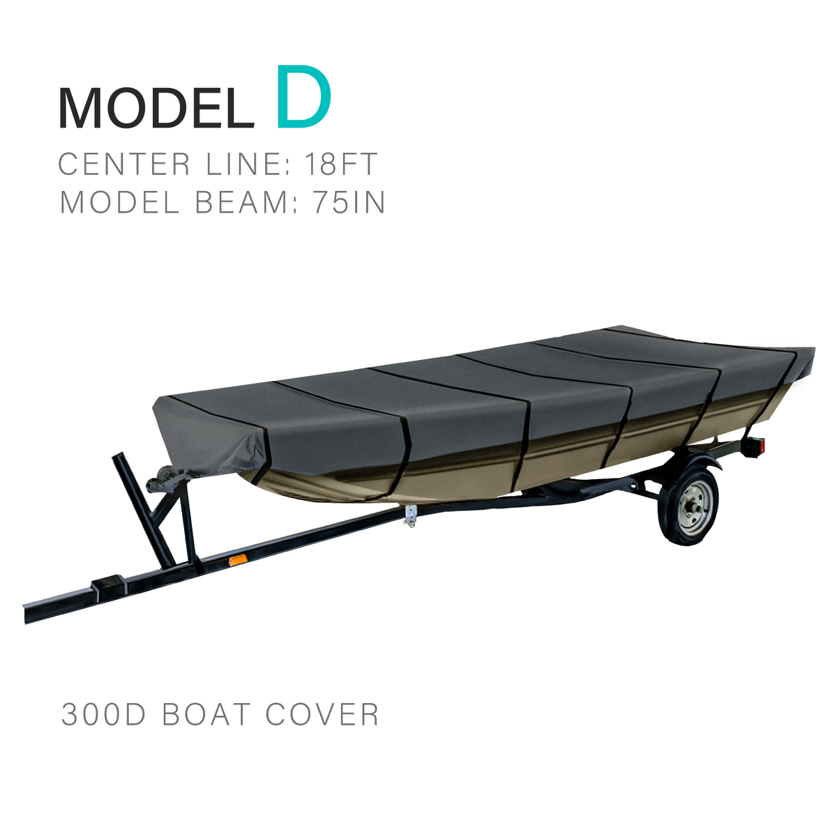 GOODSMANN Jon Boat Cover 300D Heavy Duty Fits 18ft Length Beam Width t –  GoodsmannGroup