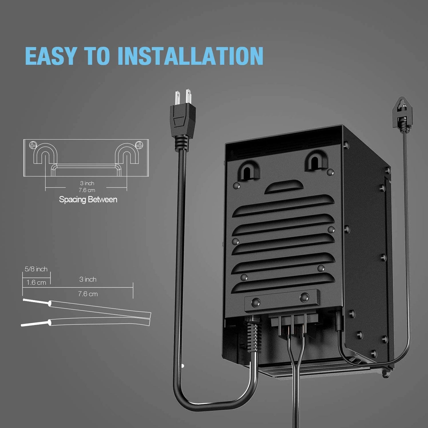 GOODSMANN Low Voltage Transformer Landscape Lighting 900W Power Supply