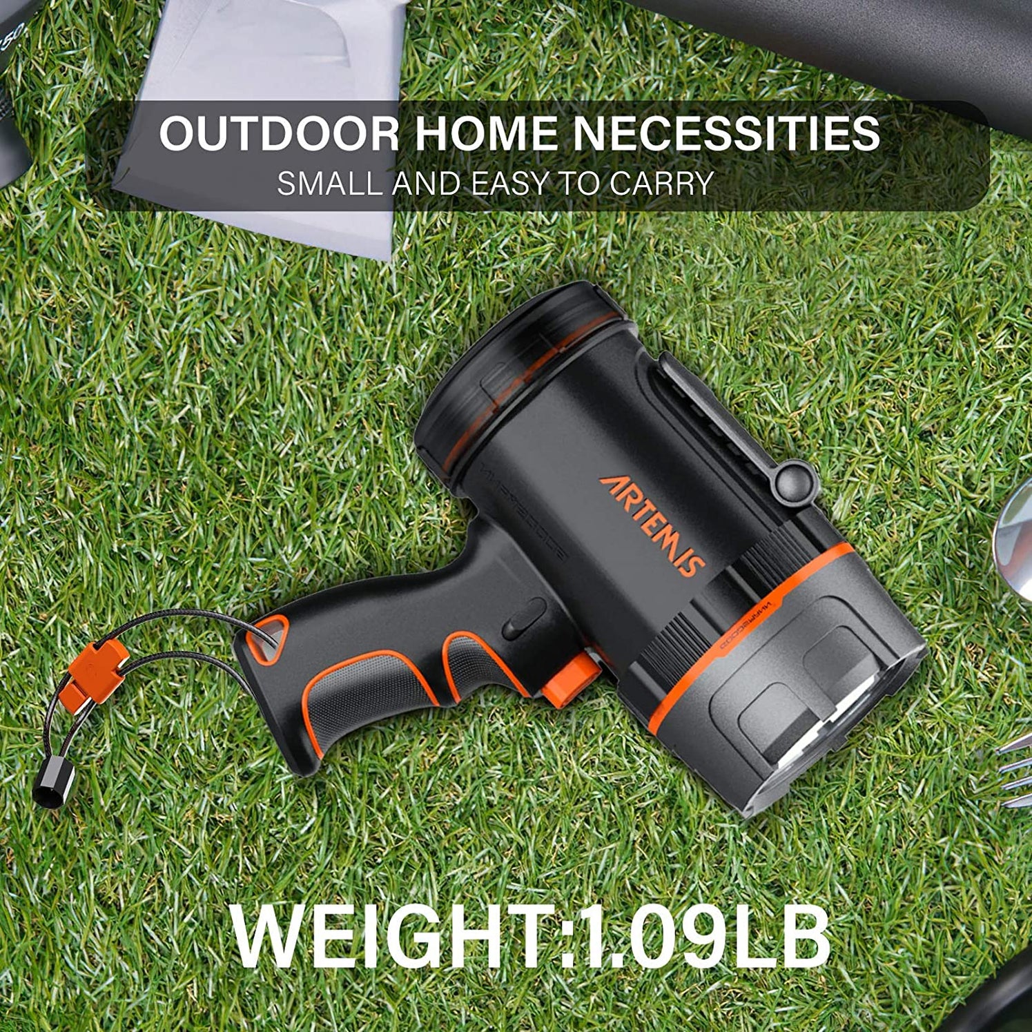 GOODSMANN Spotlight 2000 Lumen Marine Spotlight Waterproof Rechargeabl