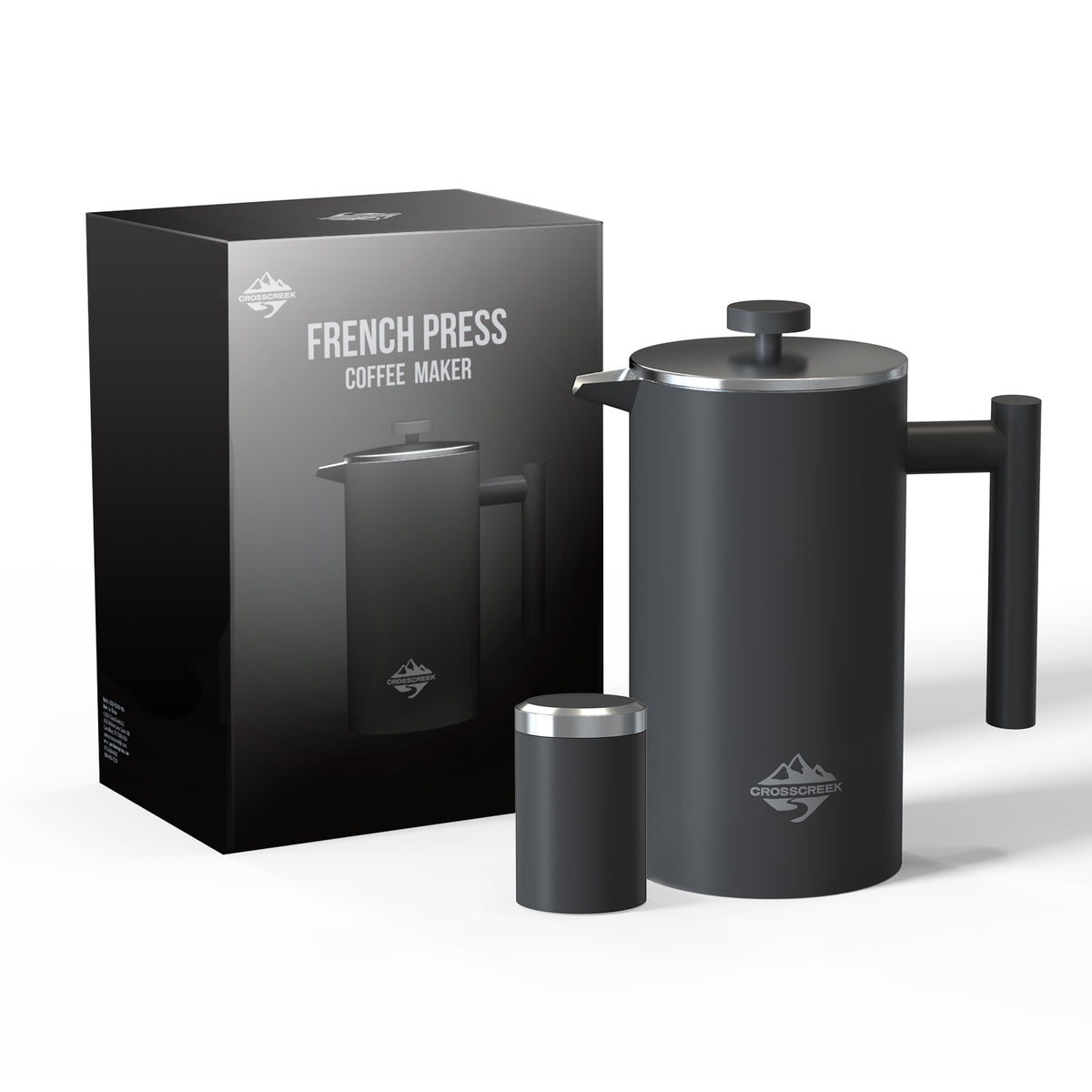 Dropship French Press Coffee Maker - 4 Level Filtration System - 304 Grade  Stainless Steel - Heat Resistant Borosilicate Glass, 34 Oz, 8 Cup, Black to  Sell Online at a Lower Price